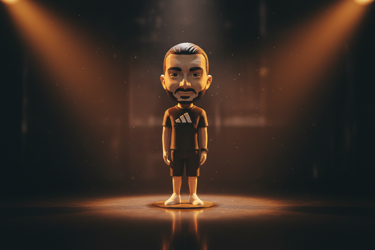 Hero банер с 3D фигурка